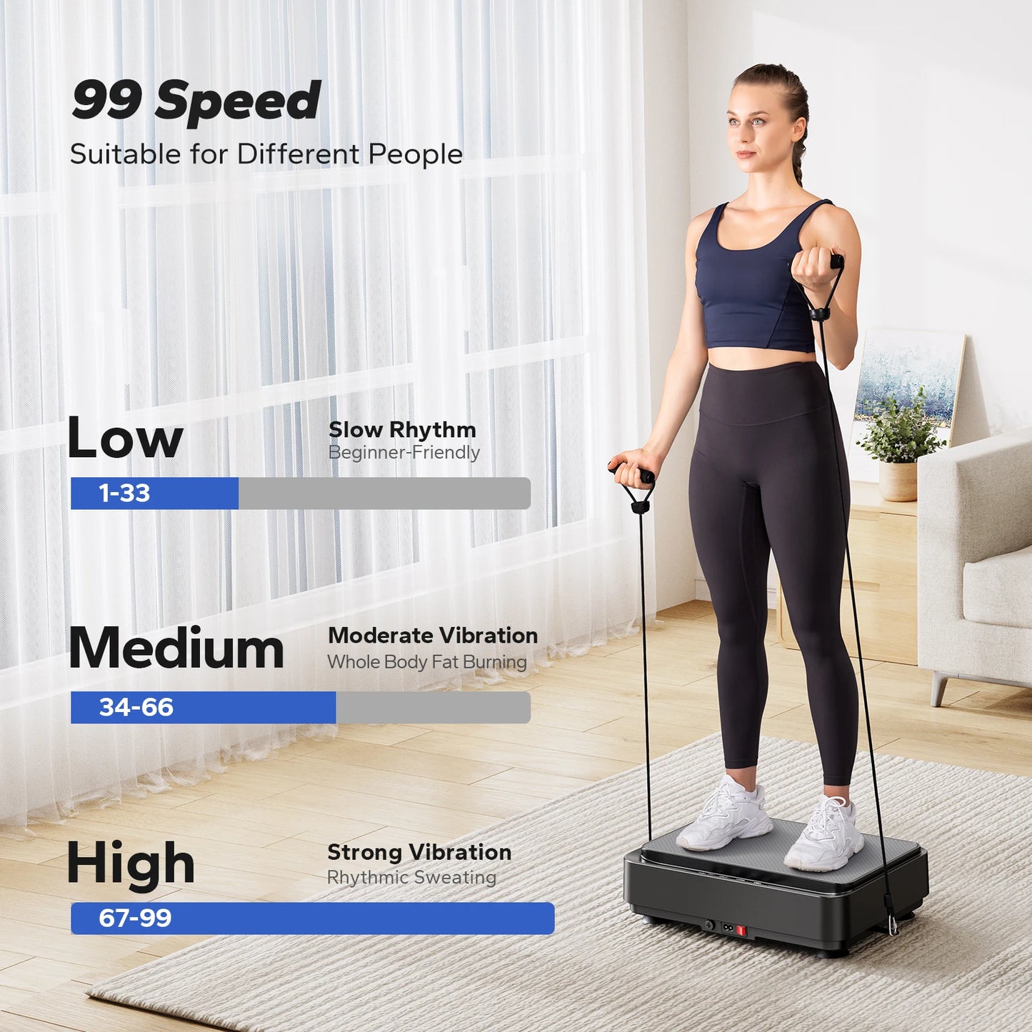 STROVIX Vibration Plate – Full Body Workout & Fat Burning