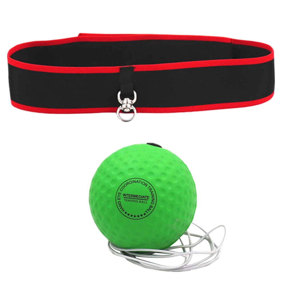Boxing Reflex Ball with Adjustable Headband – Speed & Accuracy Trainer
