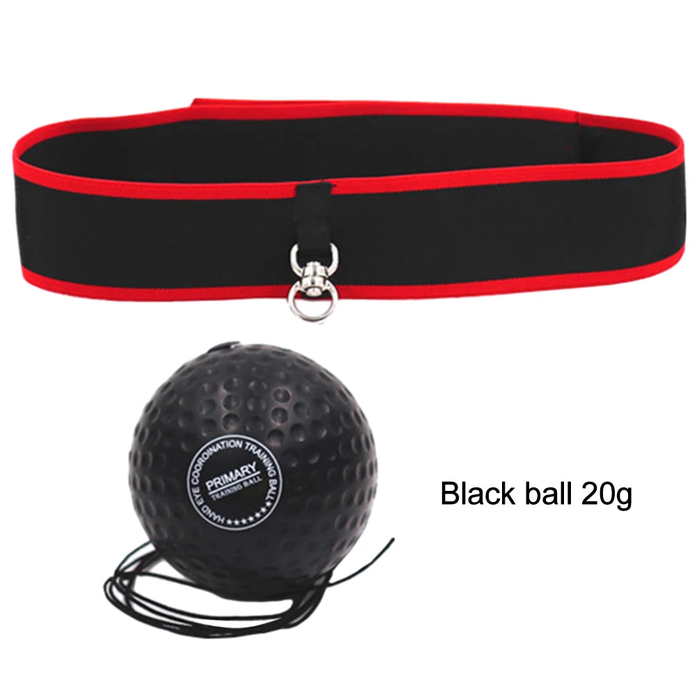 Boxing Reflex Ball with Adjustable Headband – Speed & Accuracy Trainer