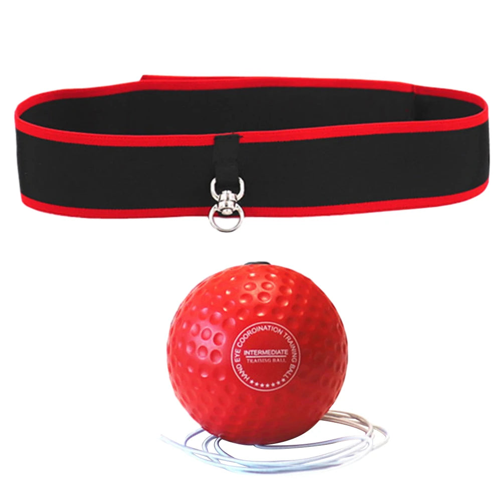 Boxing Reflex Ball with Adjustable Headband – Speed & Accuracy Trainer